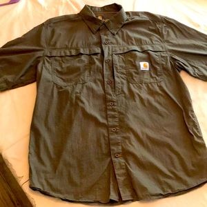 Carhartt Force Men’s Relaxed fit Ripstop Vented Shirt Large